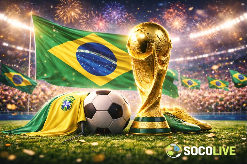 Brazil là đội tuyển vô địch world cup nhiều nhất