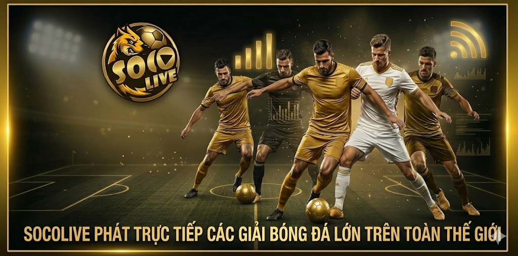 Socolive phát trực tiếp các giải bóng đá lớn trên toàn thế giới